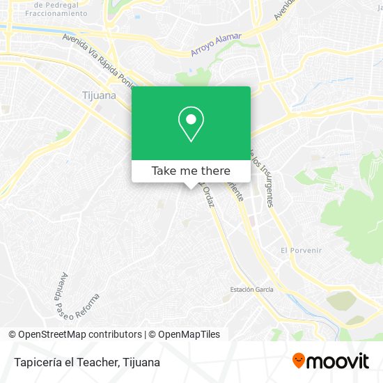 Tapicería el Teacher map