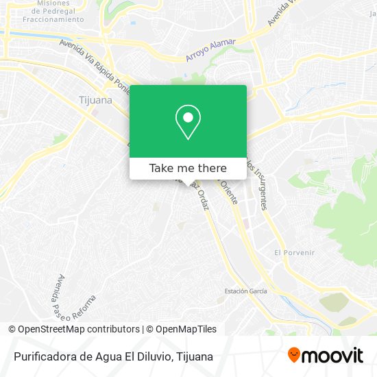 Purificadora de Agua El Diluvio map