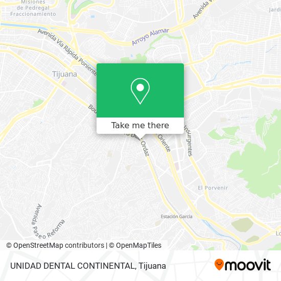 UNIDAD DENTAL CONTINENTAL map