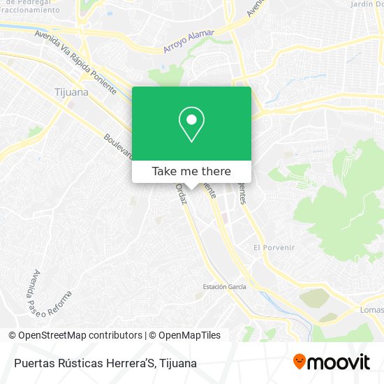 Puertas Rústicas Herrera’S map