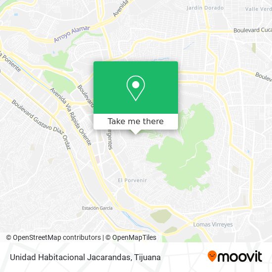Mapa de Unidad Habitacional Jacarandas