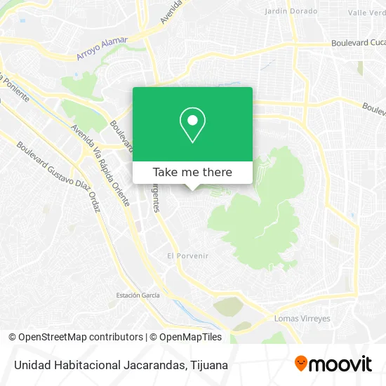Unidad Habitacional Jacarandas map