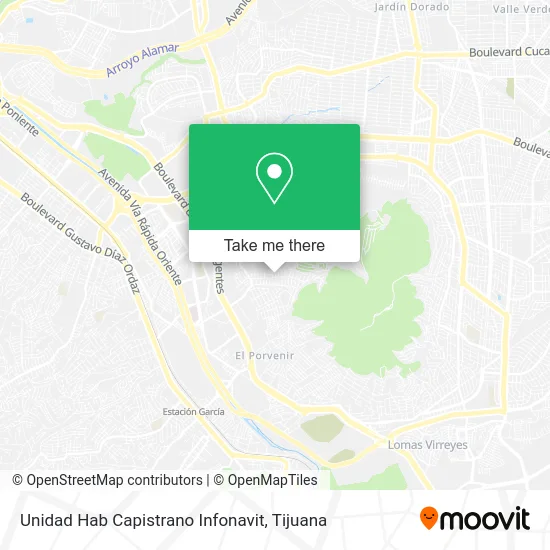 Unidad Hab Capistrano Infonavit map