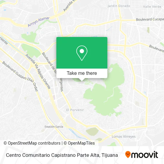 Centro Comunitario Capistrano Parte Alta map