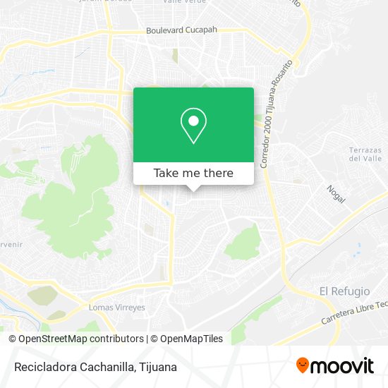 Recicladora Cachanilla map