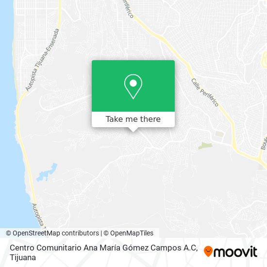 Centro Comunitario Ana María Gómez Campos A.C map
