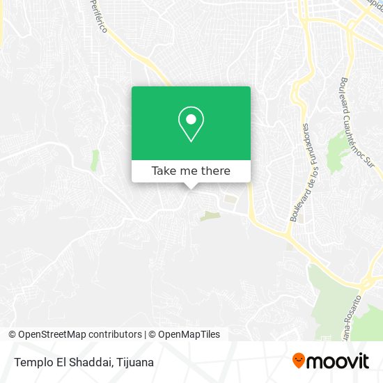 Mapa de Templo El Shaddai