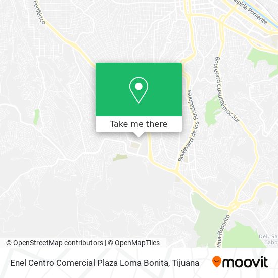 Mapa de Enel Centro Comercial Plaza Loma Bonita