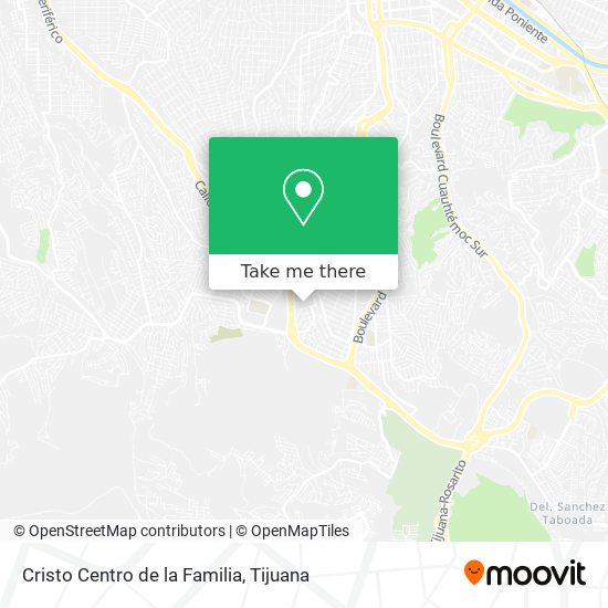 Cristo Centro de la Familia map