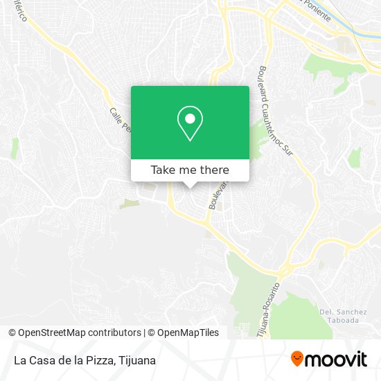 Mapa de La Casa de la Pizza