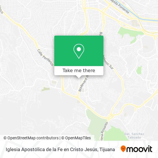 Iglesia Apostólica de la Fe en Cristo Jesús map
