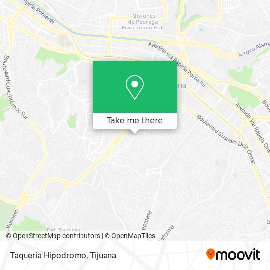 Mapa de Taqueria Hipodromo