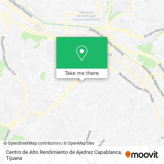 Centro de Alto Rendimiento de Ajedrez Capablanca map