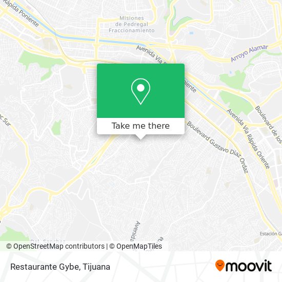 Mapa de Restaurante Gybe