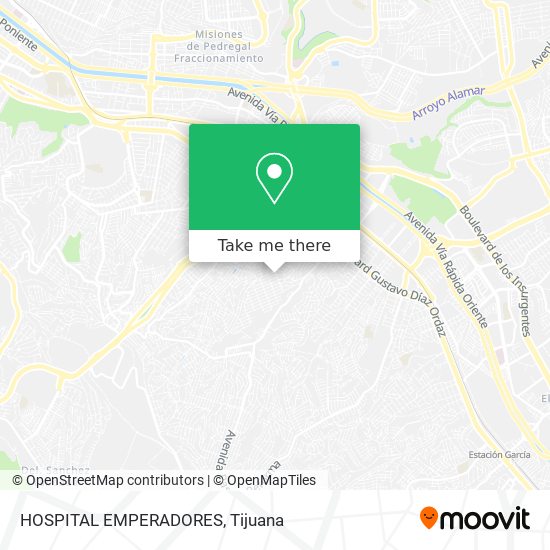 HOSPITAL EMPERADORES map