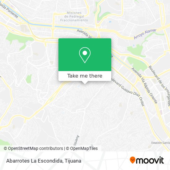 Abarrotes La Escondida map
