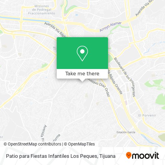Mapa de Patio para Fiestas Infantiles Los Peques