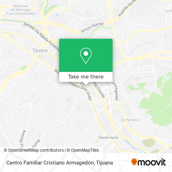 Centro Familiar Cristiano Armagedón map
