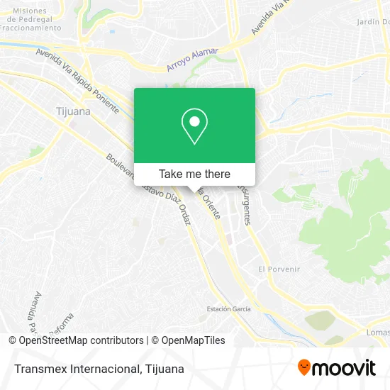 Transmex Internacional map