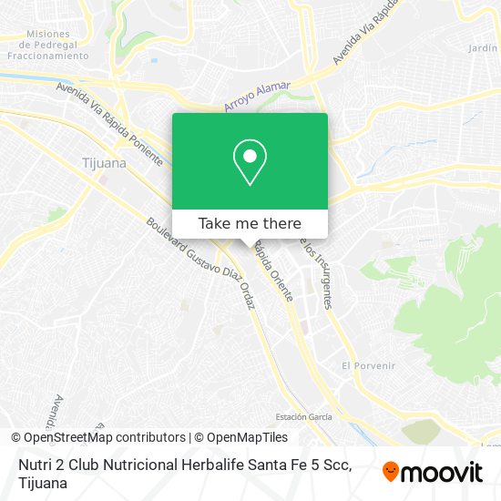 Mapa de Nutri 2 Club Nutricional Herbalife Santa Fe 5 Scc