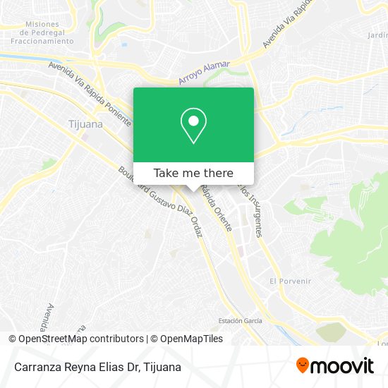 Carranza Reyna Elias Dr map