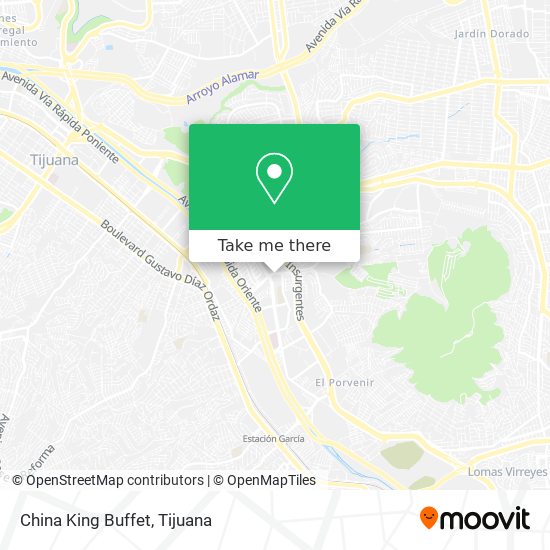 How to get to China King Buffet in Tijuana by Bus?