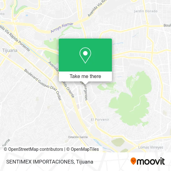 Mapa de SENTIMEX IMPORTACIONES