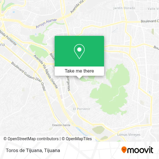 Toros de Tijuana map