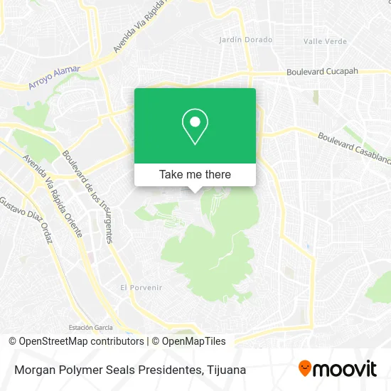 Morgan Polymer Seals Presidentes map