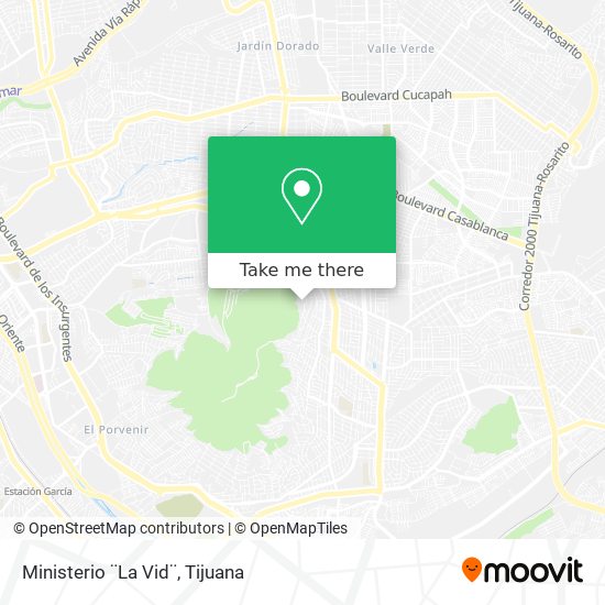 Ministerio ¨La Vid¨ map