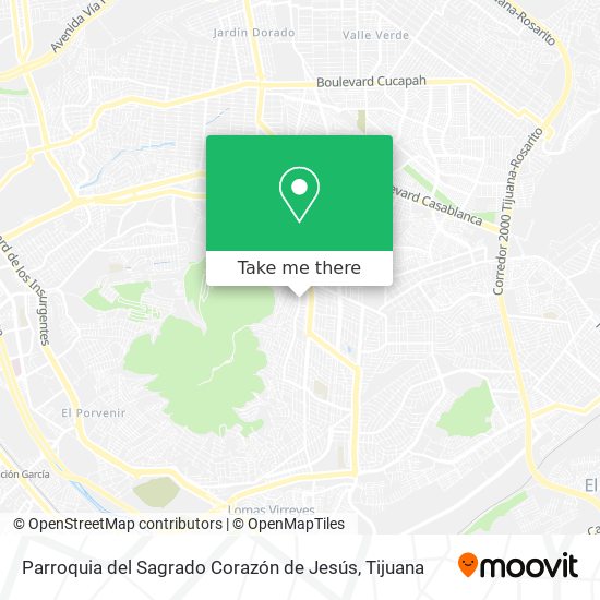 Mapa de Parroquia del Sagrado Corazón de Jesús