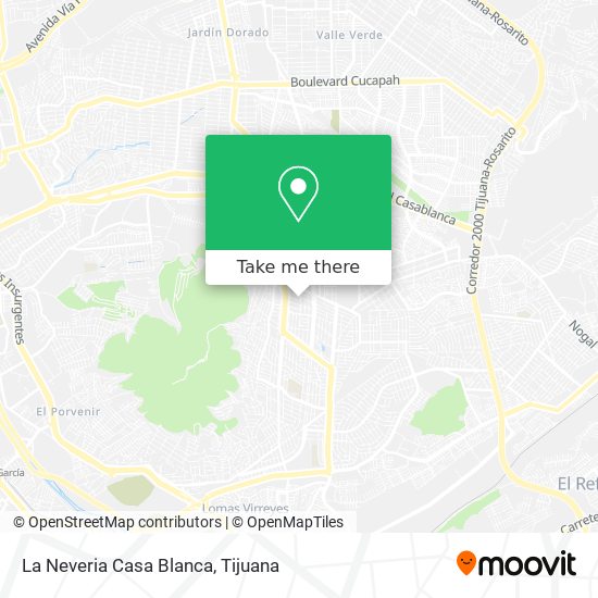 La Neveria Casa Blanca map