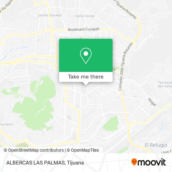 ALBERCAS LAS PALMAS map