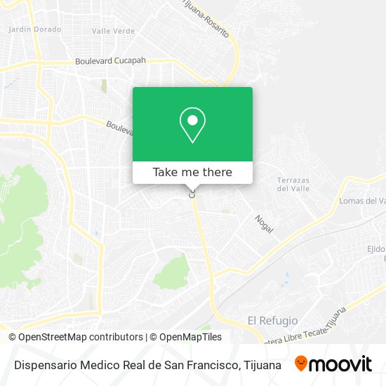 Mapa de Dispensario Medico Real de San Francisco