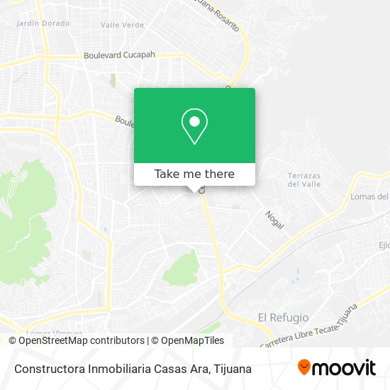 Mapa de Constructora Inmobiliaria Casas Ara