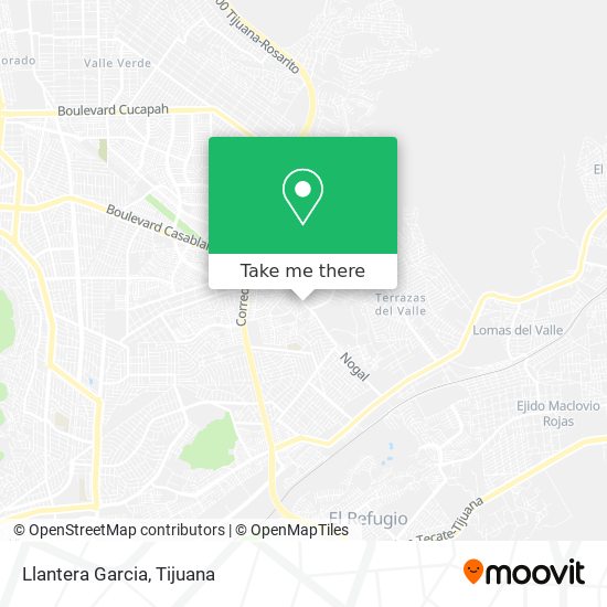 Mapa de Llantera Garcia