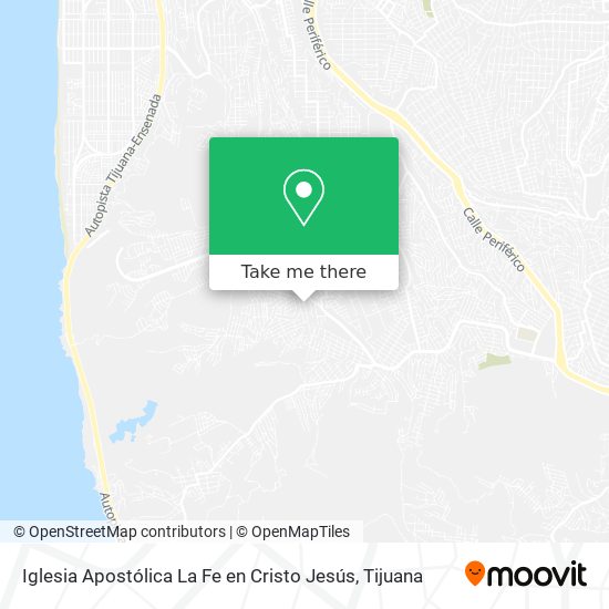 Mapa de Iglesia Apostólica La Fe en Cristo Jesús