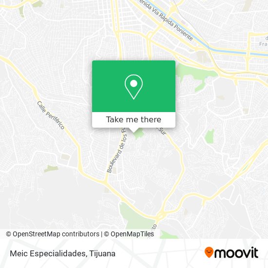 Mapa de Meic Especialidades