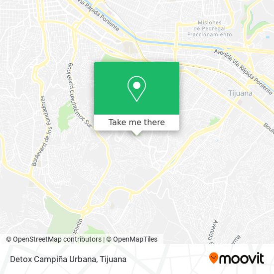 Mapa de Detox Campiña Urbana
