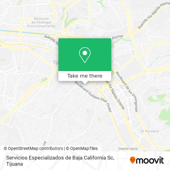 Servicios Especializados de Baja California Sc map