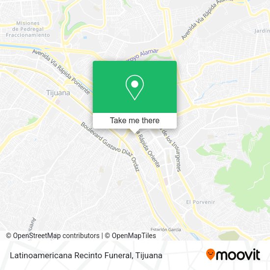 Latinoamericana Recinto Funeral map