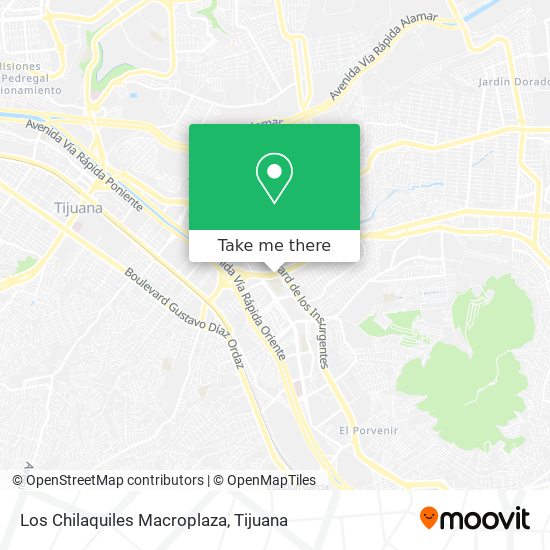 Mapa de Los Chilaquiles Macroplaza