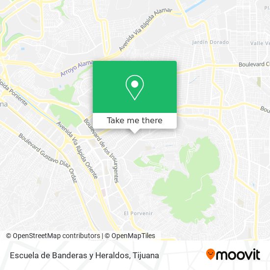 Escuela de Banderas y Heraldos map