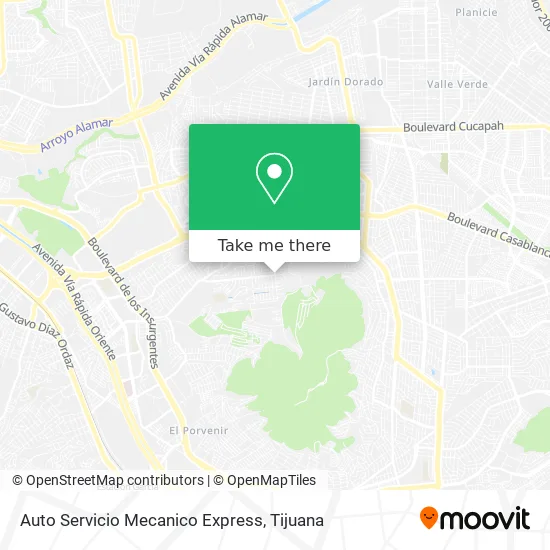Auto Servicio Mecanico Express map