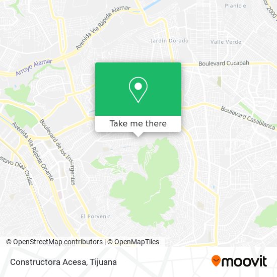 Mapa de Constructora Acesa