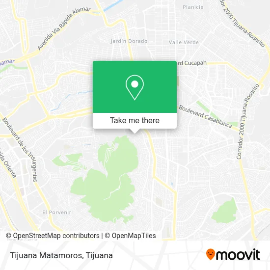 Tijuana Matamoros map