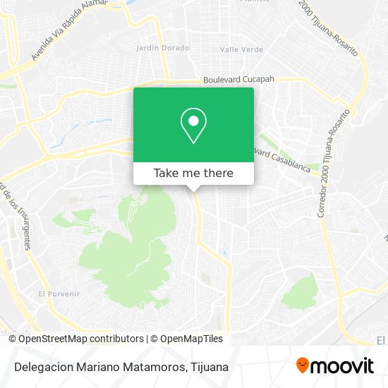 Delegacion Mariano Matamoros map
