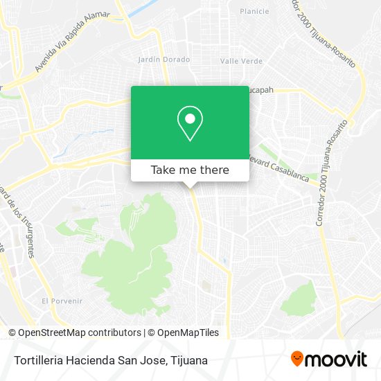 Mapa de Tortilleria Hacienda San Jose