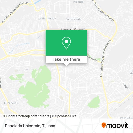 Papelería Unicornio map