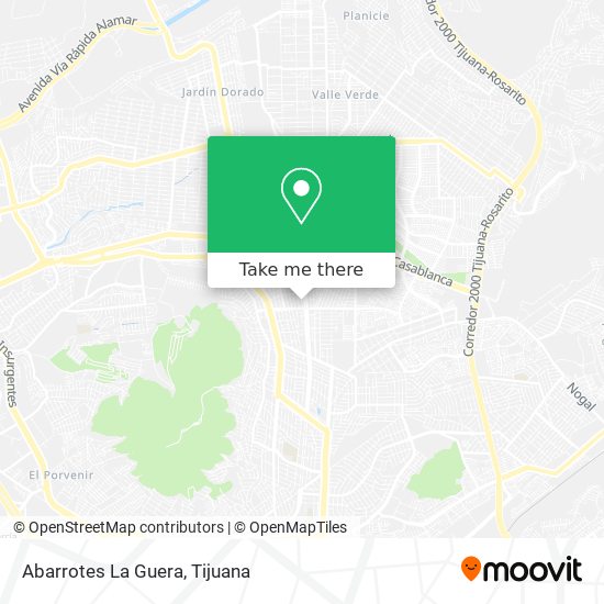 Mapa de Abarrotes La Guera